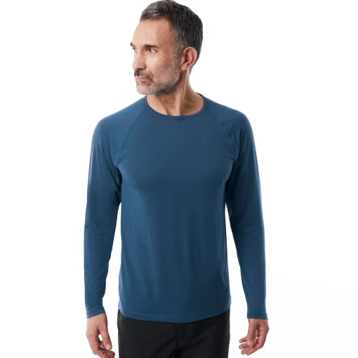 Men'S Aether Long Sleeve T Peninsula Blue