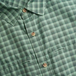 Men'S Zenith Short Sleeve Shirt Flint Green Check