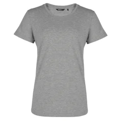Women'S Basis Short Sleeve T Mid Grey Marl
