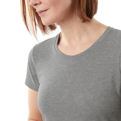 Women'S Basis Short Sleeve T Mid Grey Marl