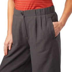 Women'S Brisa Linen Culotte Carbon