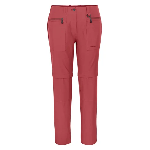 Women'S Stretch Bags Convertible Trousers Auburn Red