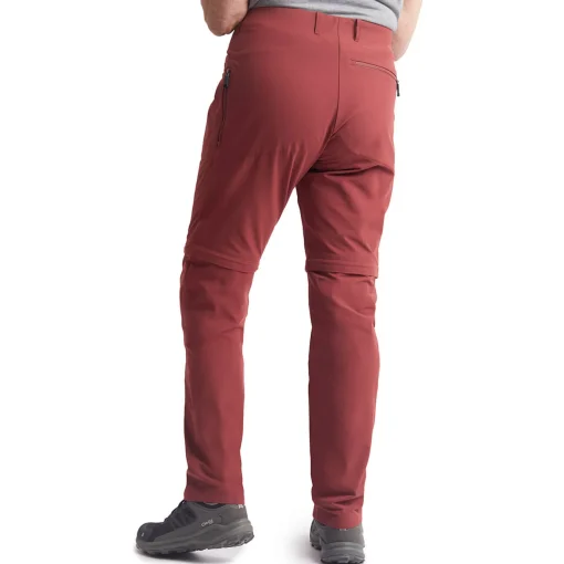Women'S Stretch Bags Convertible Trousers Auburn Red