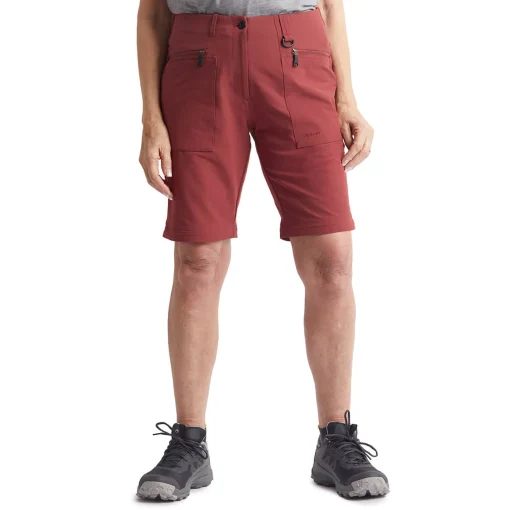 Women'S Stretch Bags Convertible Trousers Auburn Red