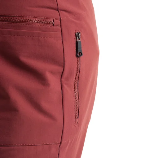 Women'S Stretch Bags Convertible Trousers Auburn Red