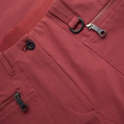Women'S Stretch Bags Convertible Trousers Auburn Red