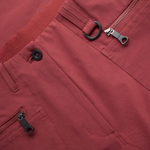 Women'S Stretch Bags Convertible Trousers Auburn Red