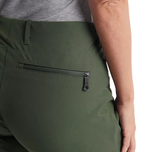 Women'S Stretch Bags Trousers Park Green